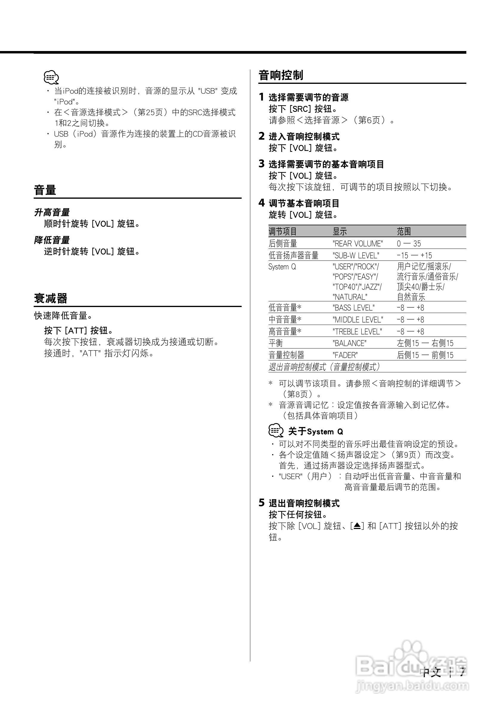 KENWOOD CD接收机KDC-X8006U 使用说明书:[1]