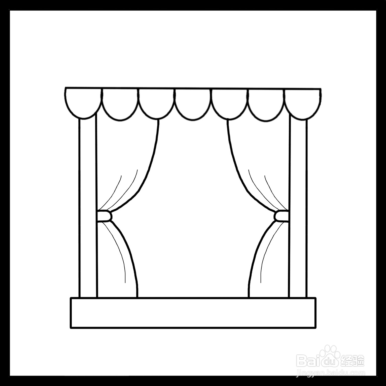 怎么画窗户简笔画