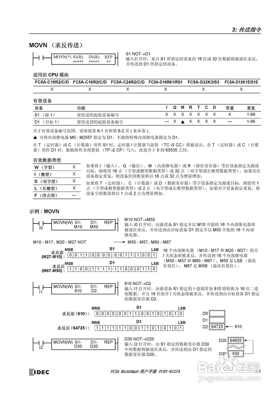 FC5A型可编程控制器_显示器使用说明书:[3]
