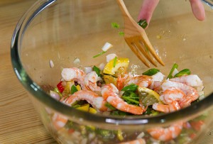 清凉柠檬虾的做法