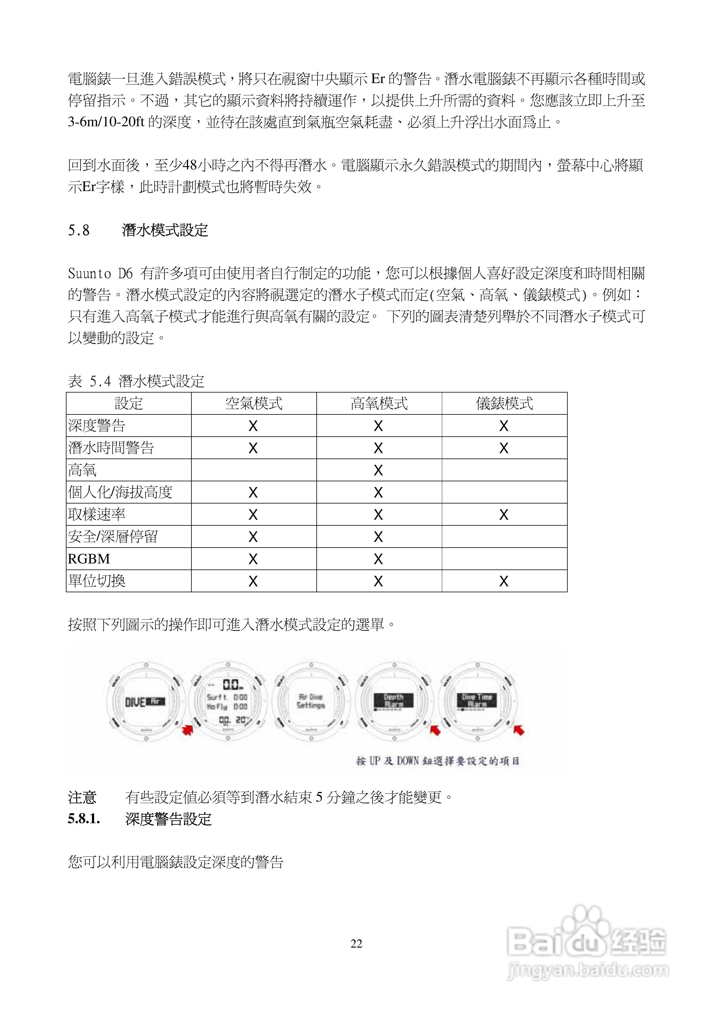 颂拓D6型精密潜水表说明书:[3]