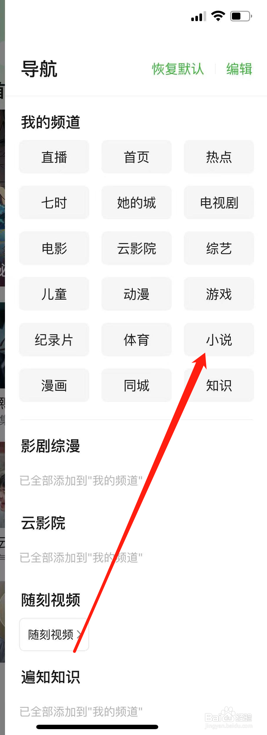 爱奇艺如何查看小说