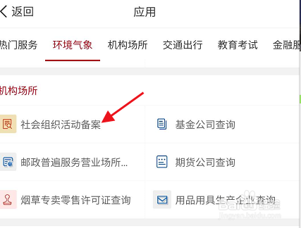 国家政务服务平台如何查看社会组织活动备案
