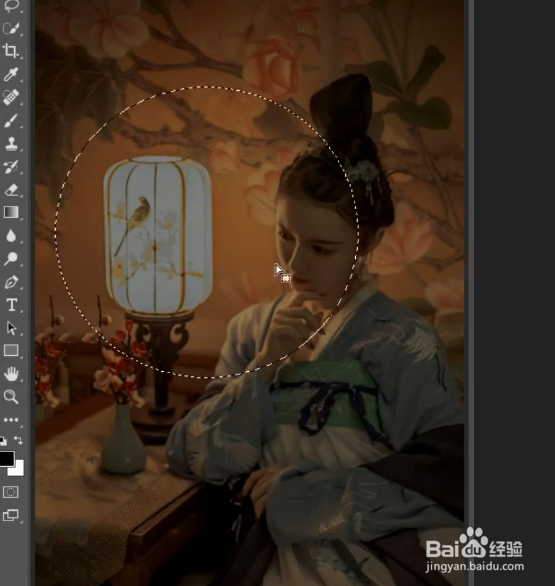 如何使用PS给照片添加夜晚开灯效果