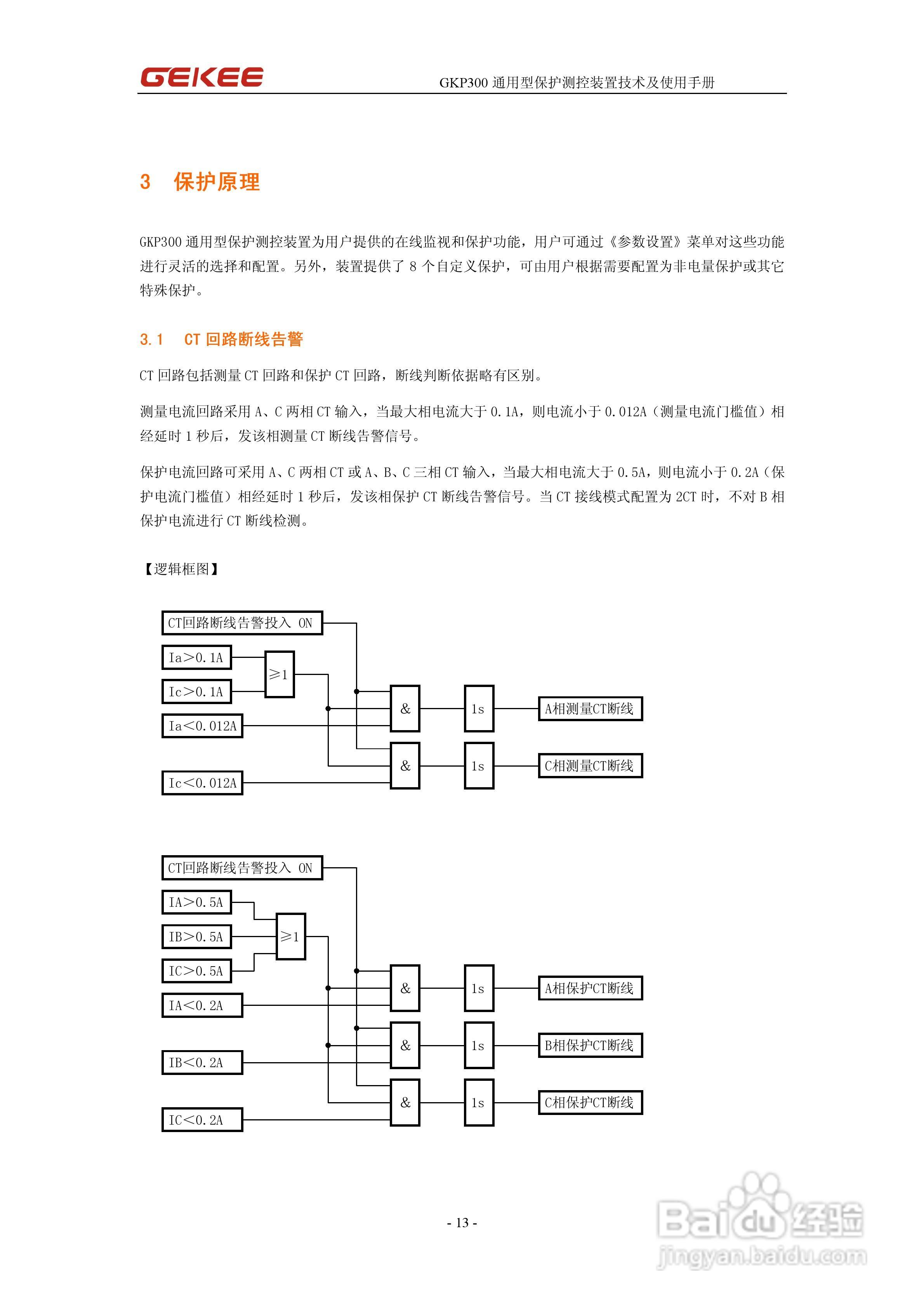 知淇电力GKP300微机保护装置使用手册:[2]