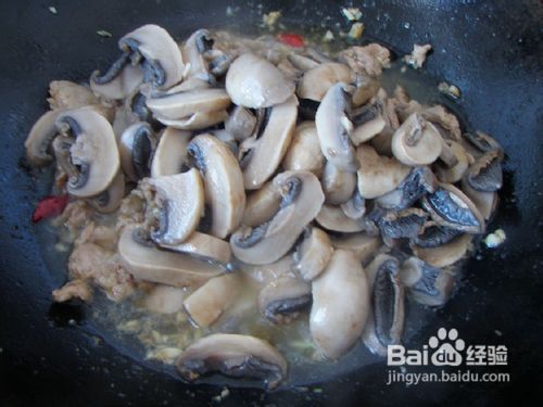 肉炒蘑菇怎么做