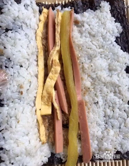 紫菜包饭做法 家庭版