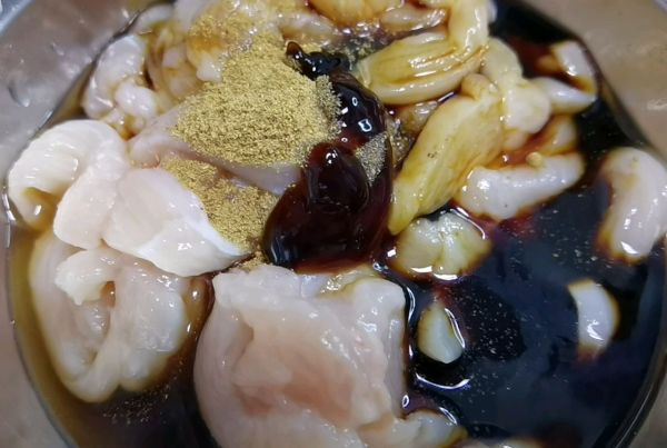 豆皮卷青椒鸡肉丝