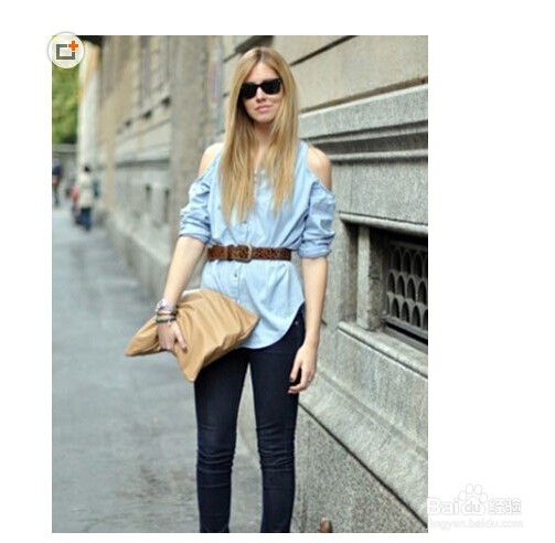 基本款牛仔衬衫 打造欧美帅气范