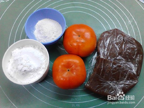 软糯豆沙柿子饼怎么做