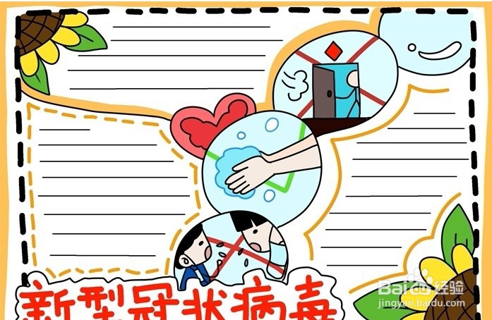 肺炎手抄报系列-病毒手抄报