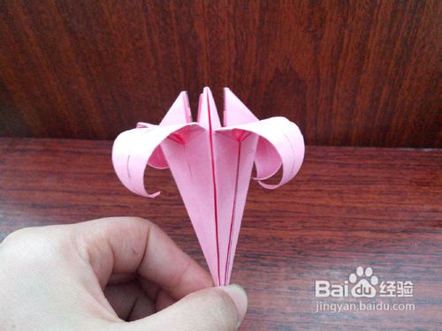 百合花折纸教程