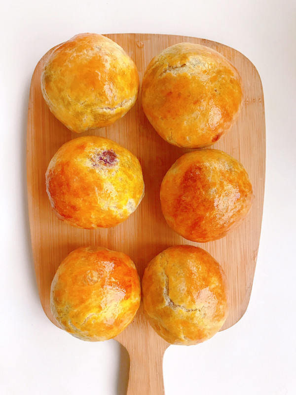 一口会爆浆芝士紫薯酥