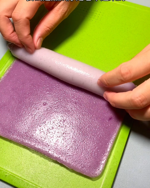 紫薯椰汁马蹄糕