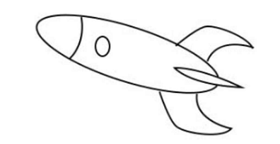 简笔画如何画火箭