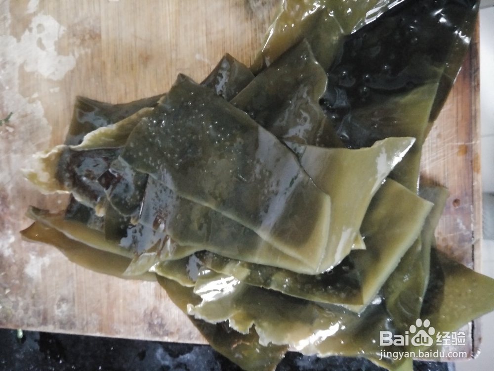 海带蒜苗拌紫甘蓝