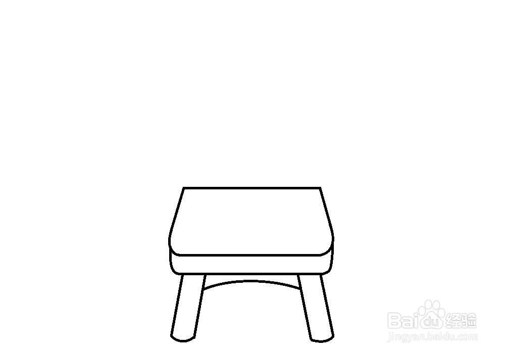 怎么画椅子 简笔画图片