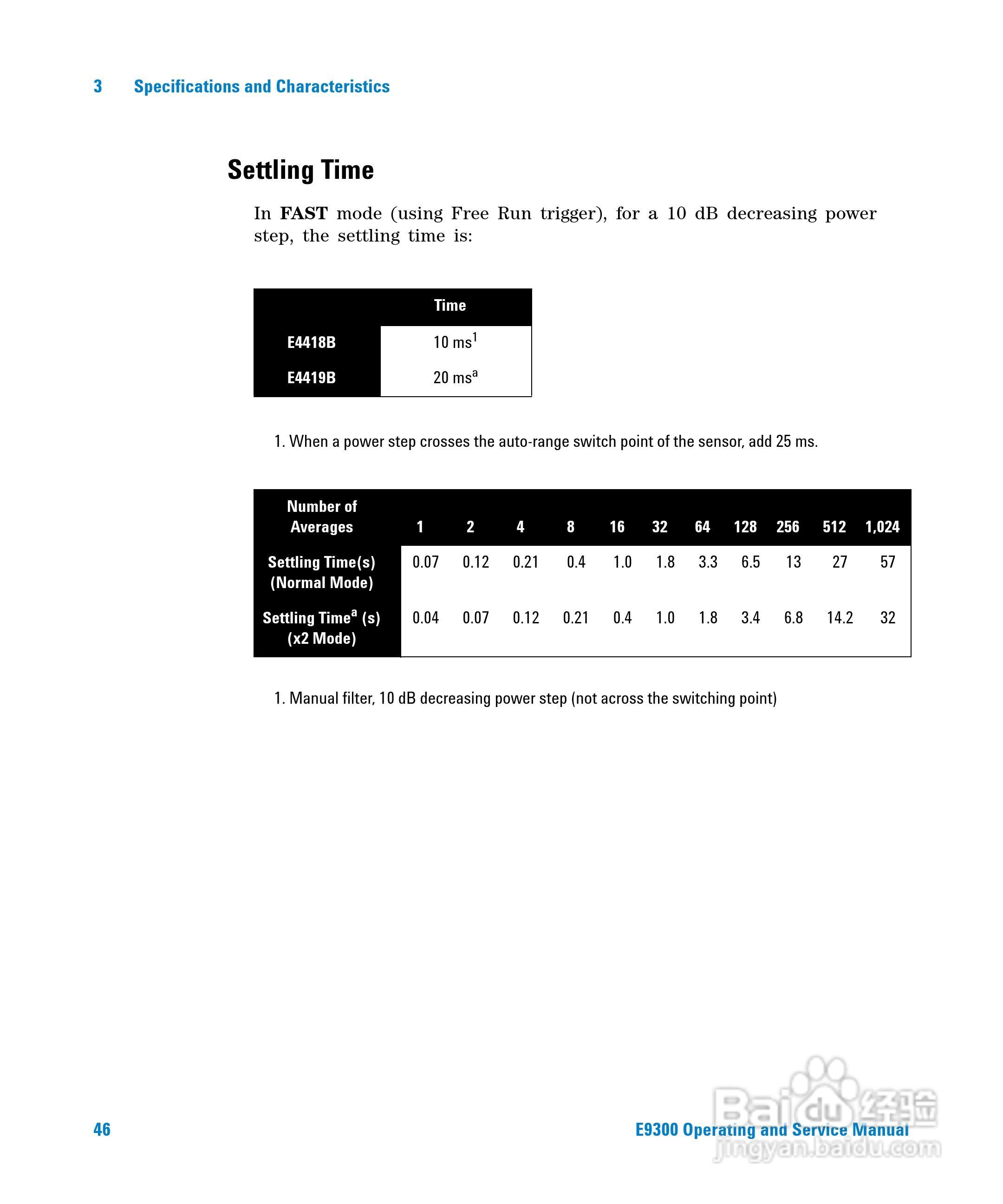 E9301B功率感测器使用手册:[7]