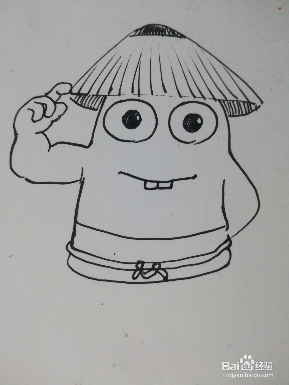 怎么画动画土豆侠的简笔画
