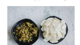 爽口咸菜年糕的做法步骤