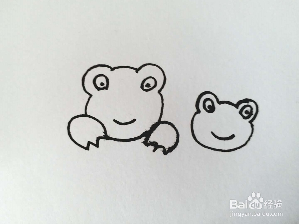 青蛙的简笔画法7