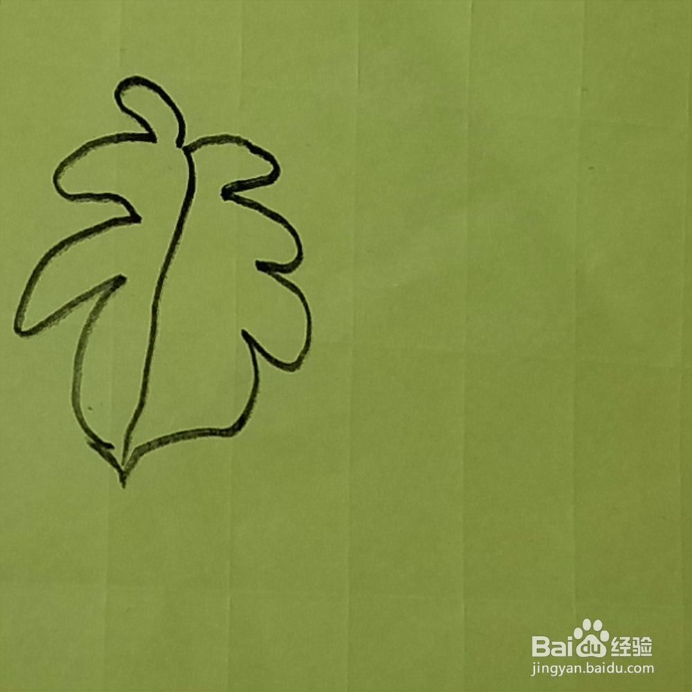 芭蕉叶幼儿简笔画