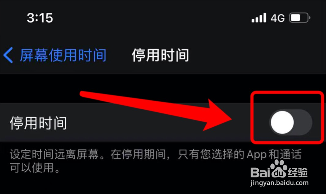 苹果手机在哪设置停用时间