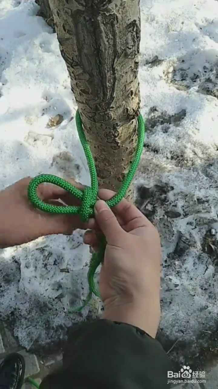 拖车扣打结小技巧