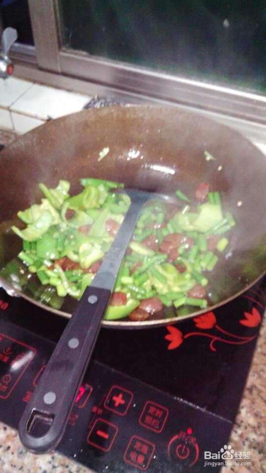 【下饭菜】青椒蒜苗炒腊肠