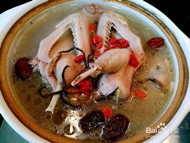 虫草炖老鸭的做法