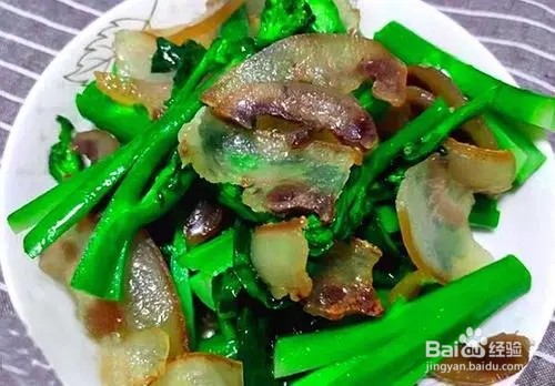 芥蓝炒猪头肉