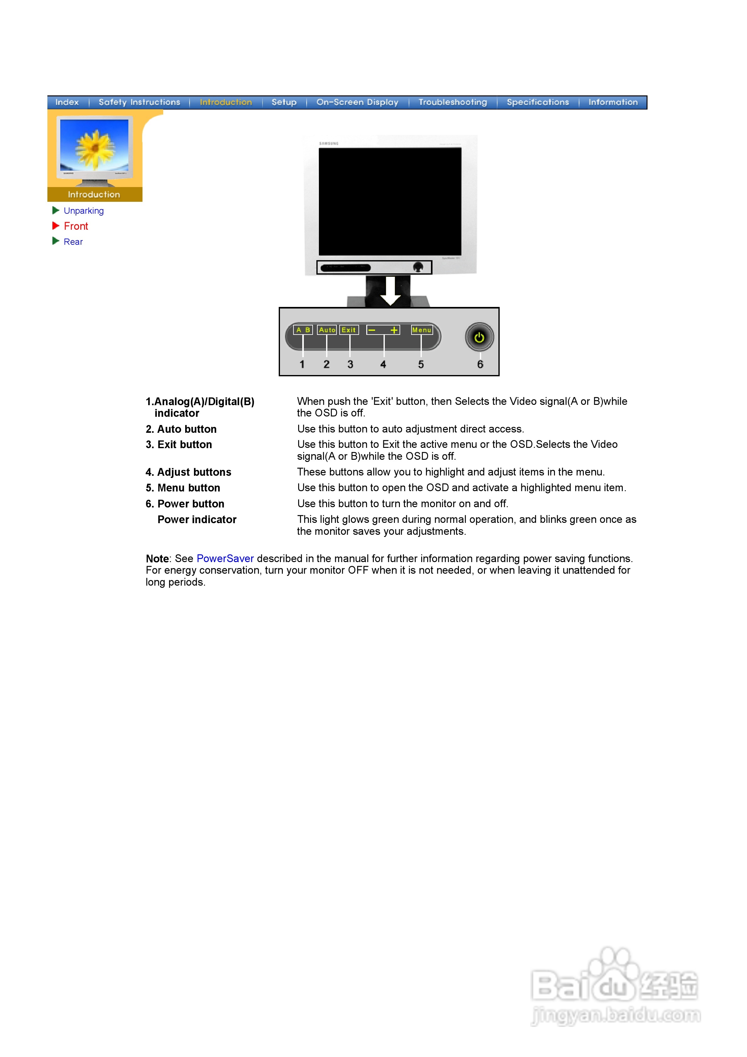 三星171P液晶显示器使用说明书:[1]