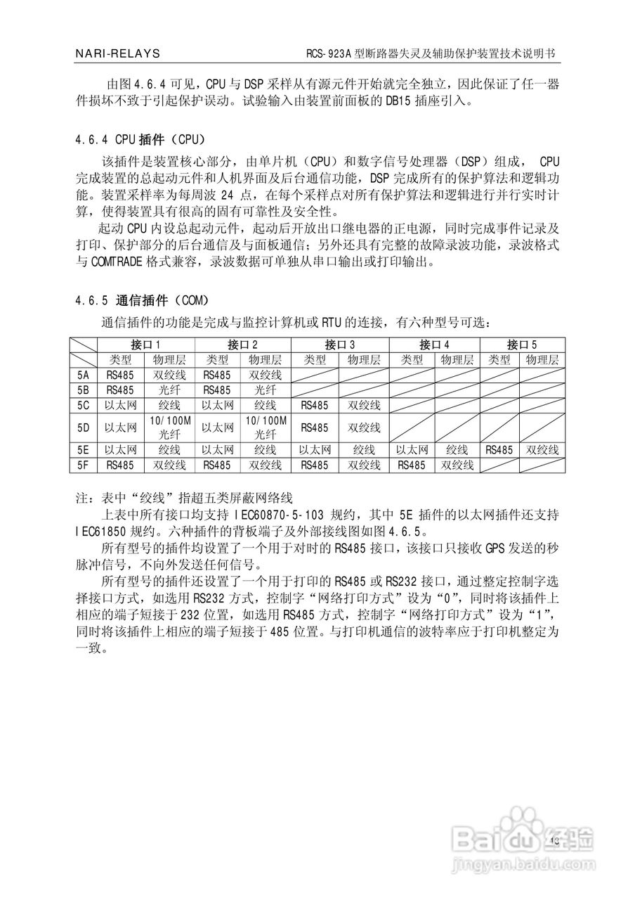 RCS-923A断路器失灵起动及辅助保护装置技术说明书:[2]