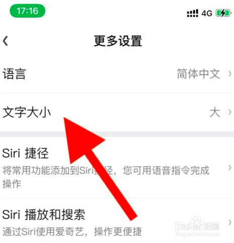 爱奇艺怎样设置文字大小