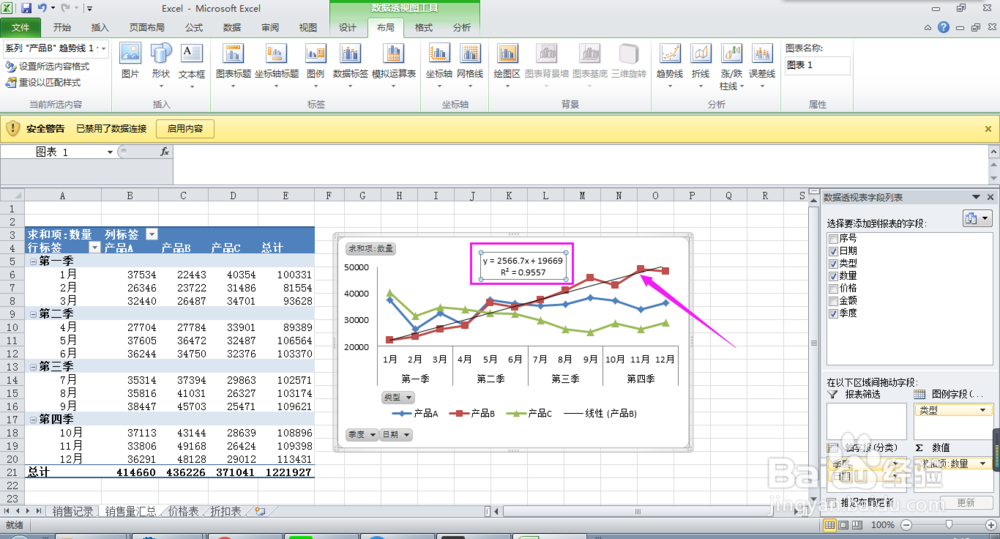 如何在Excel中创建数据透视表及数据透视图