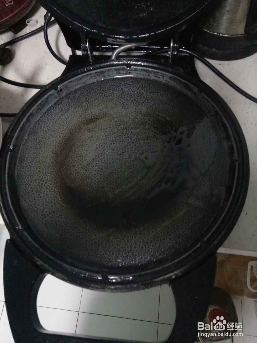 烙饼贴鸡蛋火腿