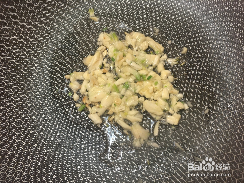 火腿炒芥菜的做法