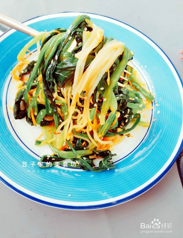 无油酸爽菠菜粉丝
