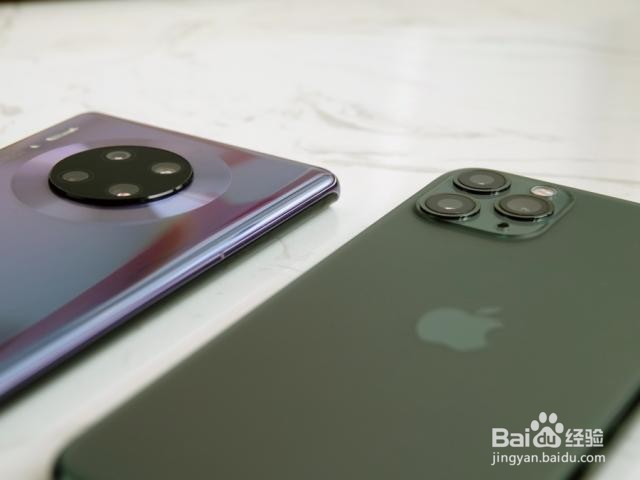华为Mate30Pro和iPhone11Pro对比。