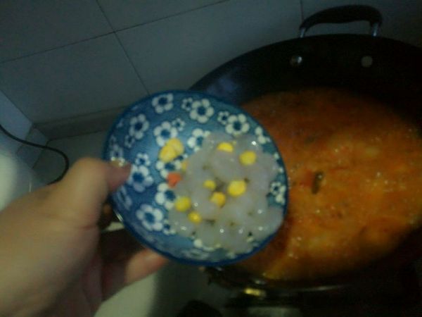 韩式海鲜酸酱汤