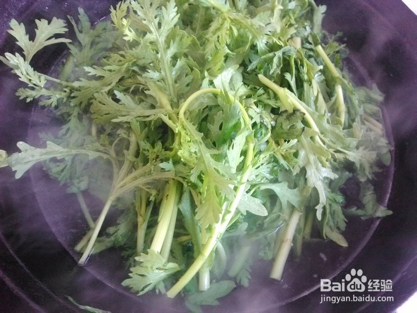 白灼茼蒿怎么做