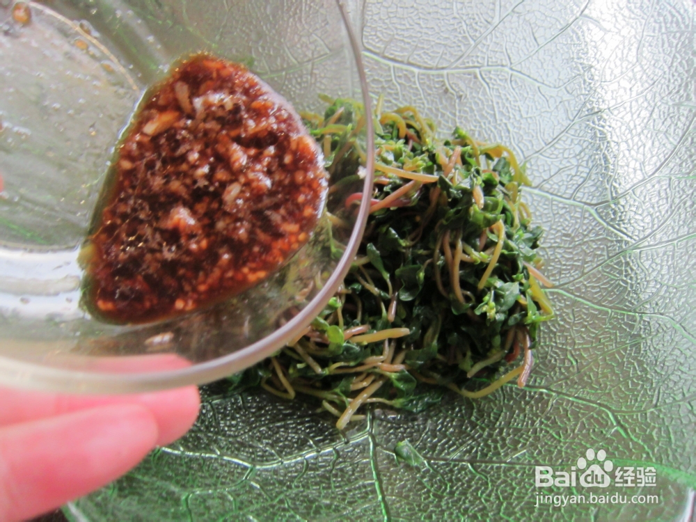 凉拌小菜蒜泥马齿苋的做法