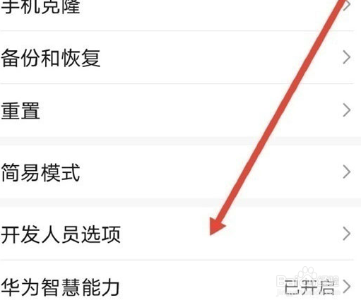 华为mate30开发者选项在哪