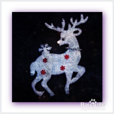 图片的相框怎么添加白底紫阴影