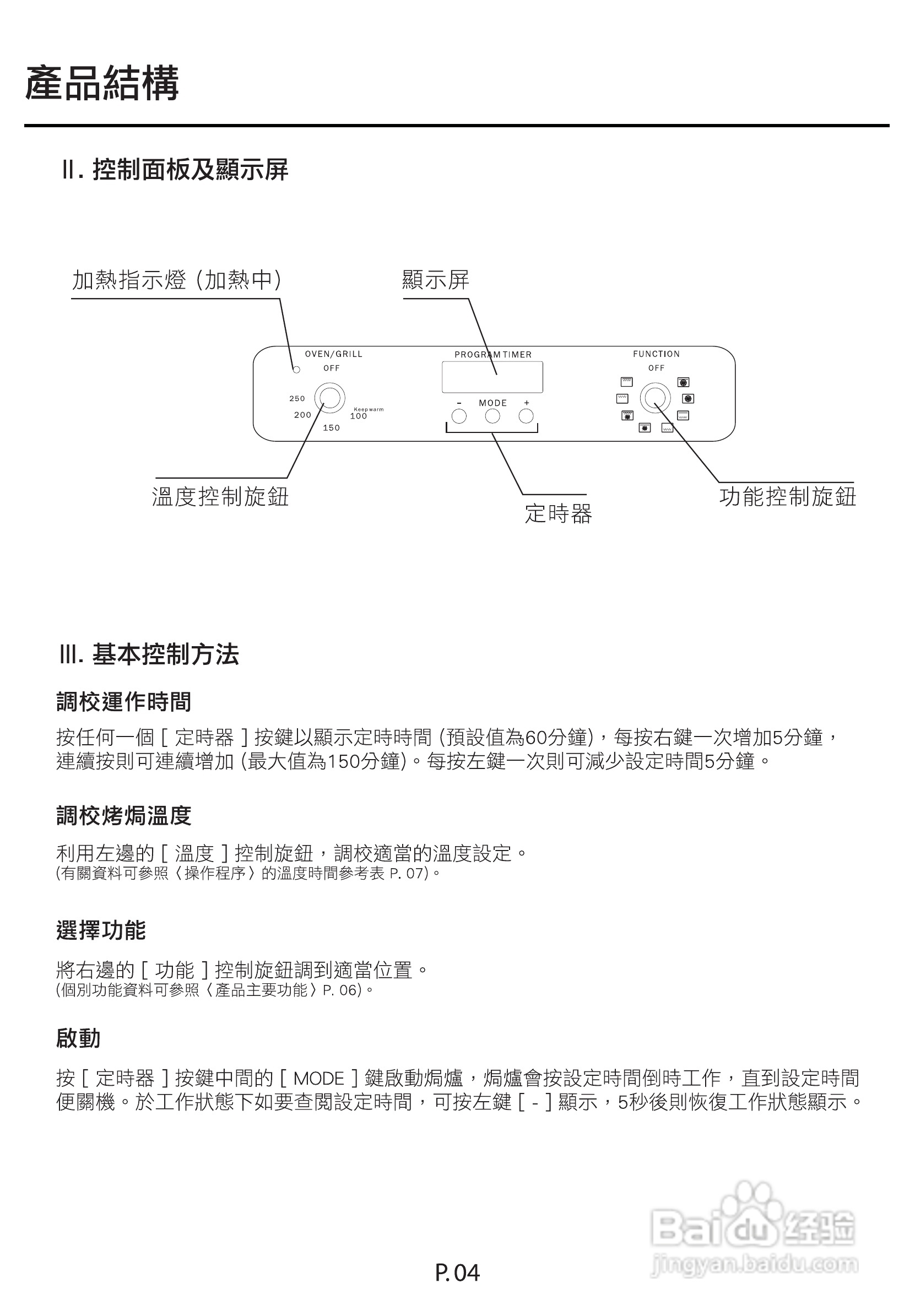 德国宝EV-15D嵌入式电烤箱使用说明书:[1]
