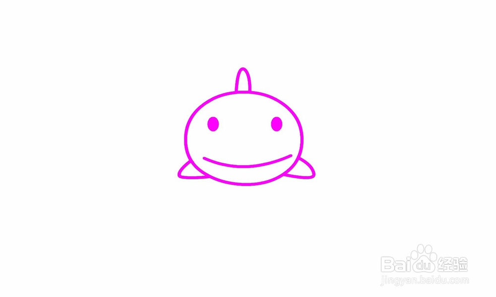 简笔画鲨鱼怎么画-百度经验