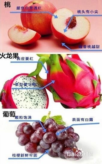 挑选桃子等三种水果的方法