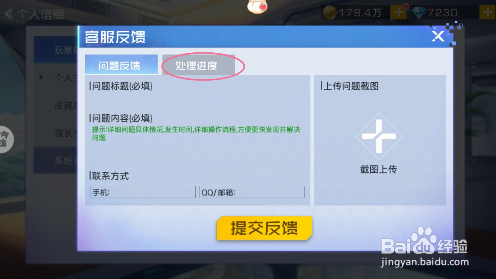 双生幻想如何查看处理进度