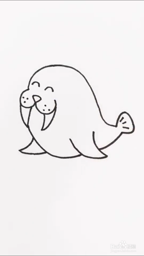 海象的简笔画如何画?