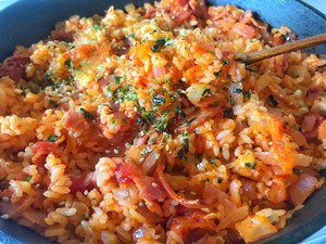韩式泡菜炒饭的做法